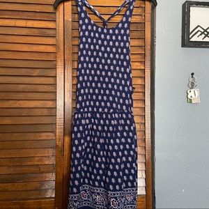 Beautiful blue printed spring dress